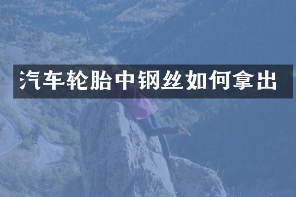 汽车轮胎中钢丝如何拿出