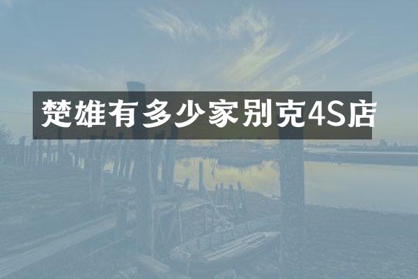 楚雄有多少家别克4S店