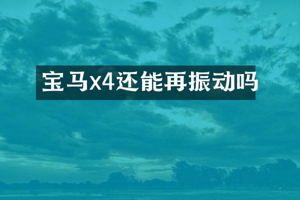 宝马x4还能再振动吗