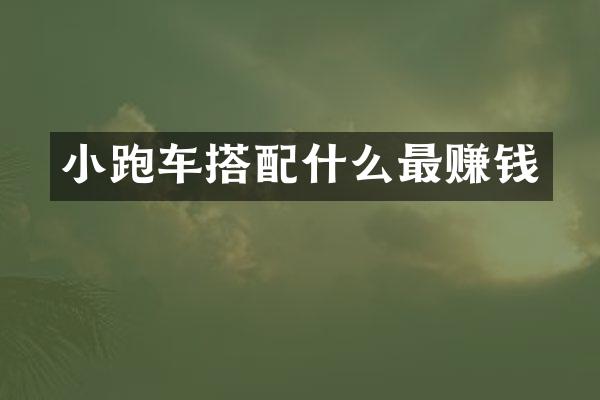 小跑车搭最赚钱