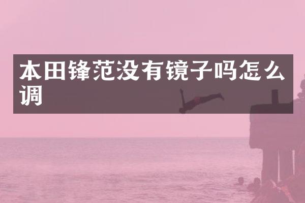本田锋范没有镜子吗怎么调