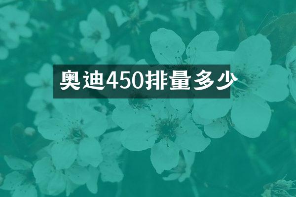 奥迪450排量多少