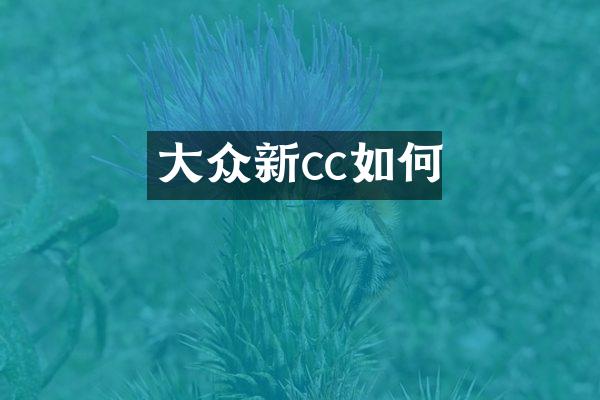 大众新cc如何