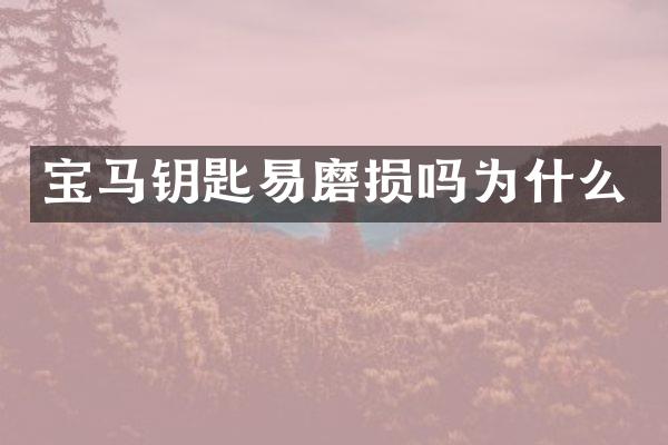 宝马钥匙易磨损吗为什么