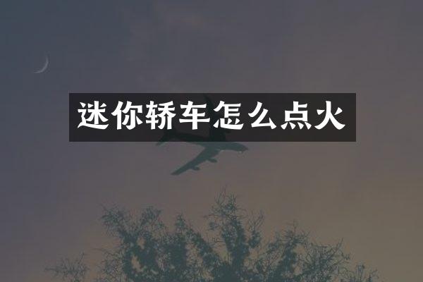 迷你轿车怎么点火