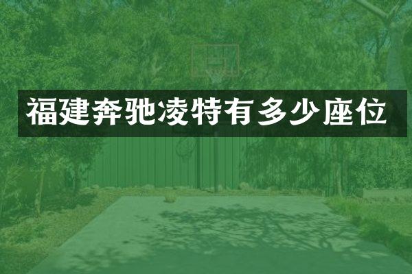 福建奔驰凌特有多少座位