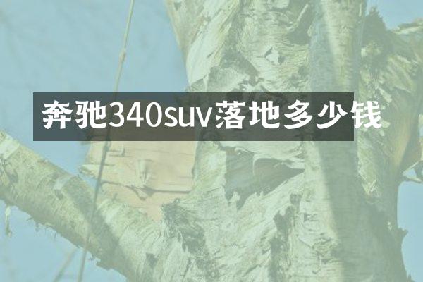 奔驰340suv落地多少钱