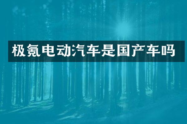 极氪电动汽车是国产车吗