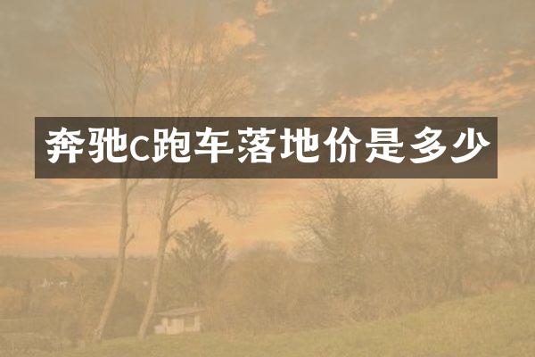 奔驰c跑车落地价是多少