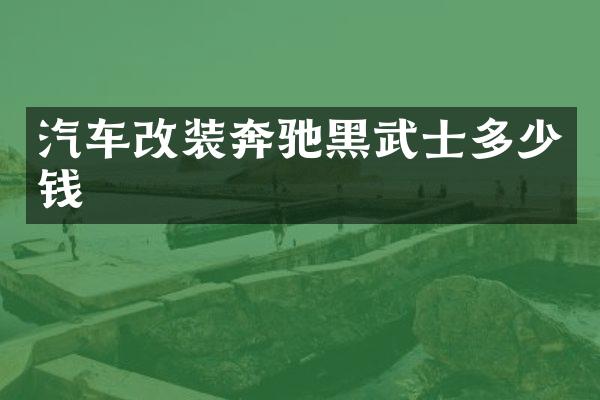 汽车改装奔驰黑武士多少钱