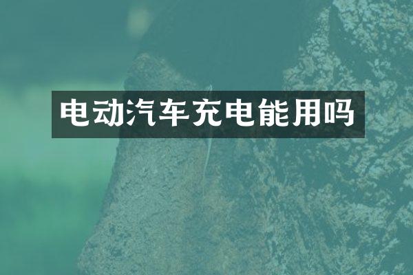 电动汽车充电能用吗