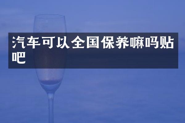 汽车可以全国保养嘛吗贴吧