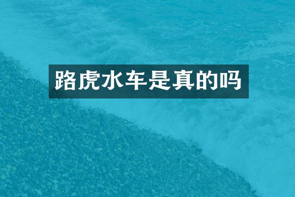 路虎水车是真的吗