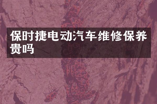 保时捷电动汽车维修保养贵吗