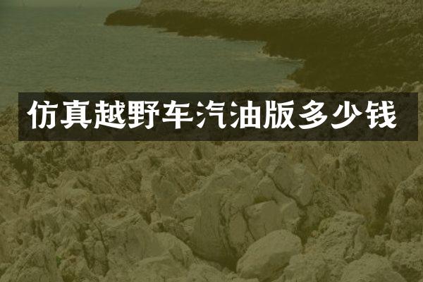 仿真越野车汽油版多少钱