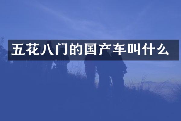 五花八门的国产车叫什么