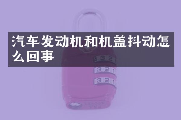 汽车发动机和机盖抖动怎么回事