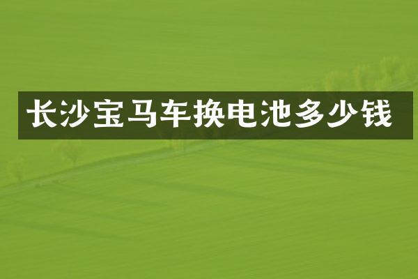 长沙宝马车换电池多少钱