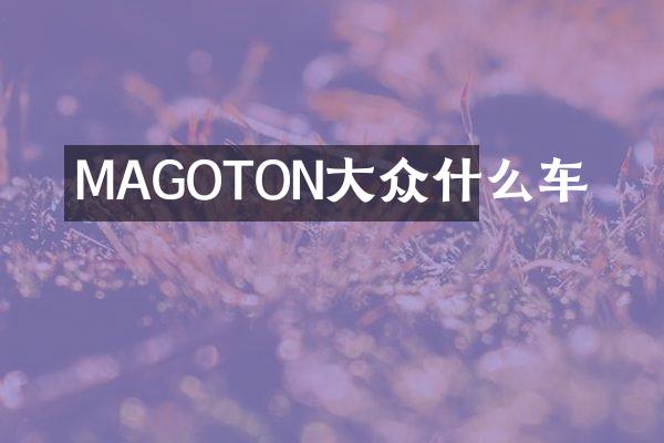 MAGOTON大众什么车