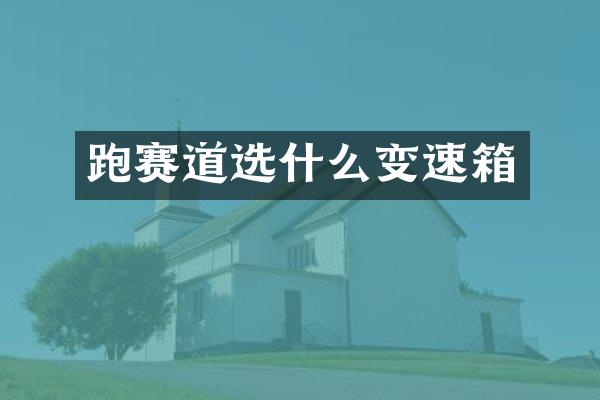 跑赛道选什么变速箱
