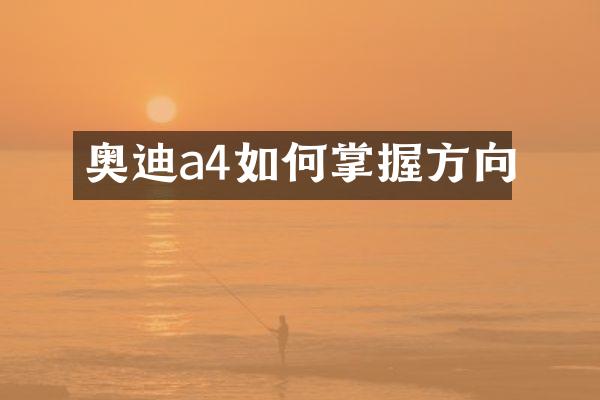 奥迪a4如何掌握方向