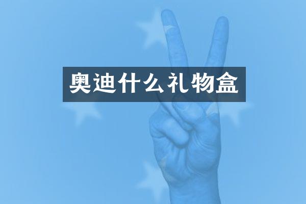 奥迪什么礼物盒