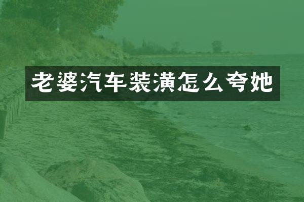 老婆汽车装潢怎么夸她