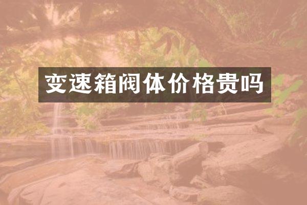 变速箱阀体价格贵吗