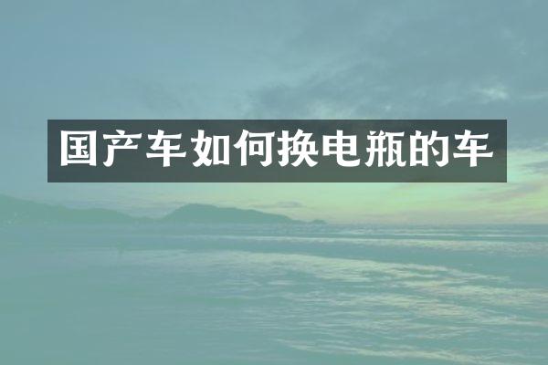 国产车如何换电瓶的车