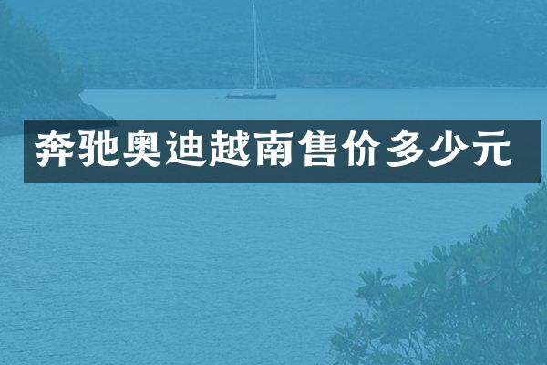 奔驰奥迪越南售价多少元