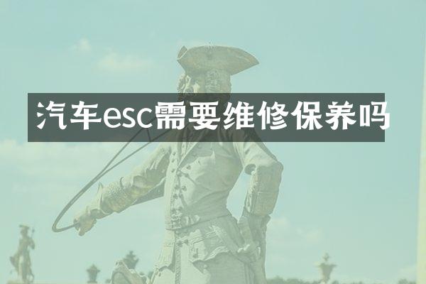 汽车esc需要维修保养吗