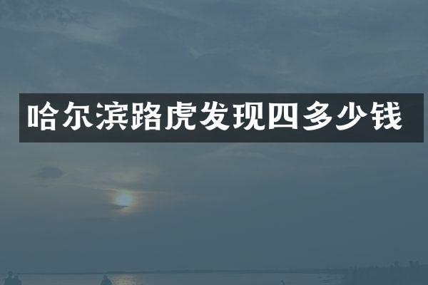 哈尔滨路虎发现四多少钱