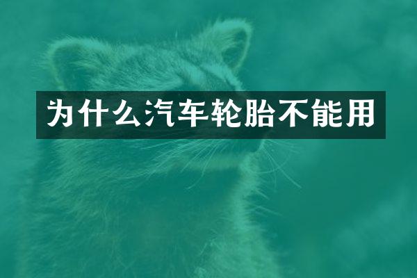 为什么汽车轮胎不能用