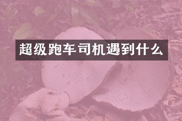 超级跑车司机遇到什么