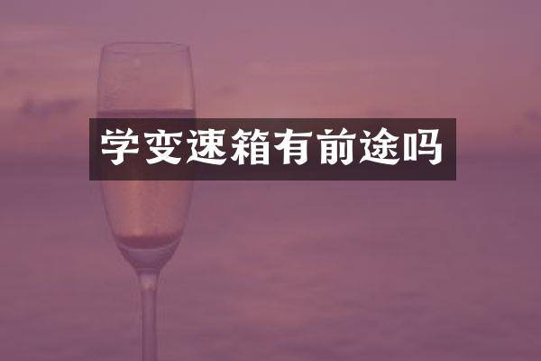 学变速箱有前途吗