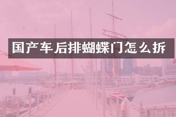 国产车后排蝴蝶门怎么拆