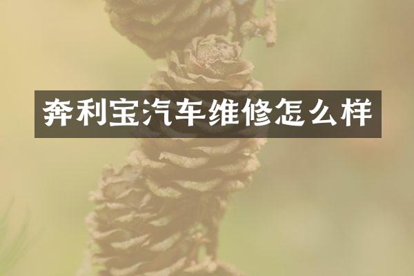 奔利宝汽车维修怎么样