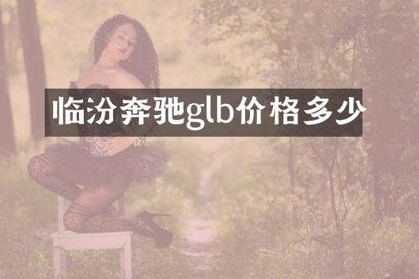 临汾奔驰glb价格多少