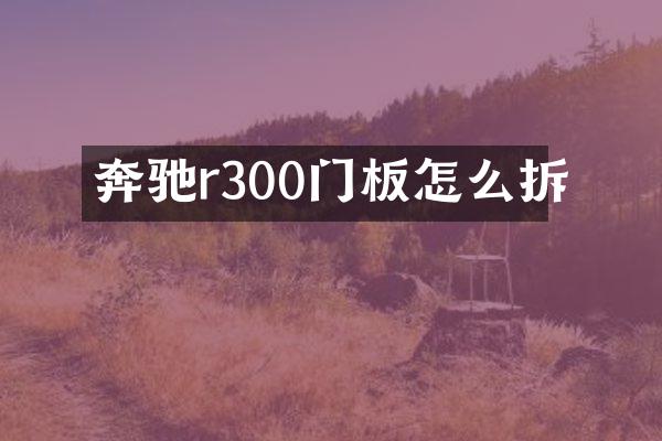 奔驰r300门板怎么拆