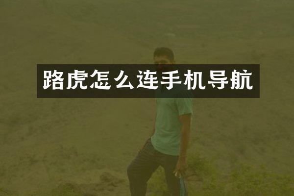 路虎怎么连手机导航
