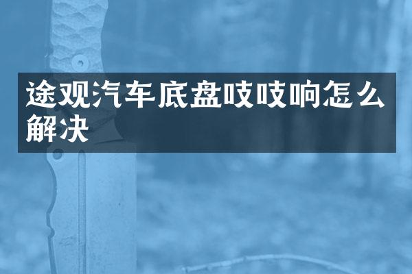 途观汽车底盘吱吱响怎么解决