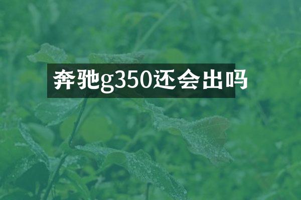 奔驰g350还会出吗