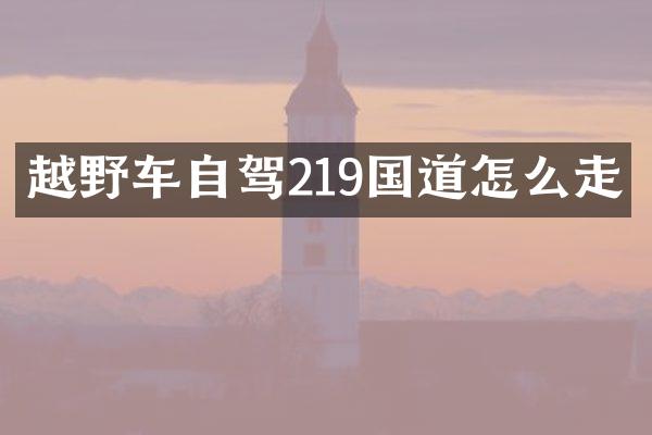 越野车自驾219国道怎么走