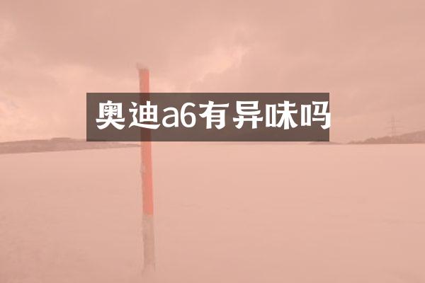 奥迪a6有异味吗