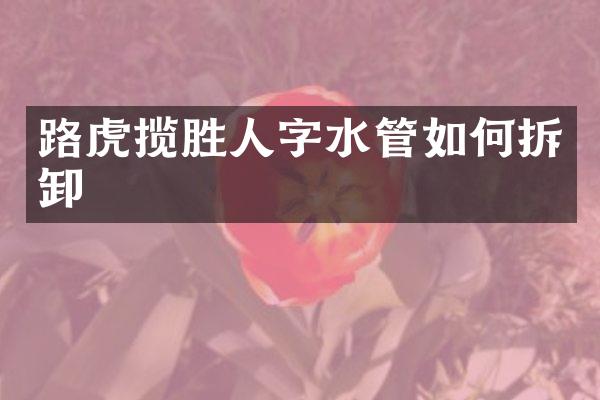 路虎揽胜人字水管如何拆卸