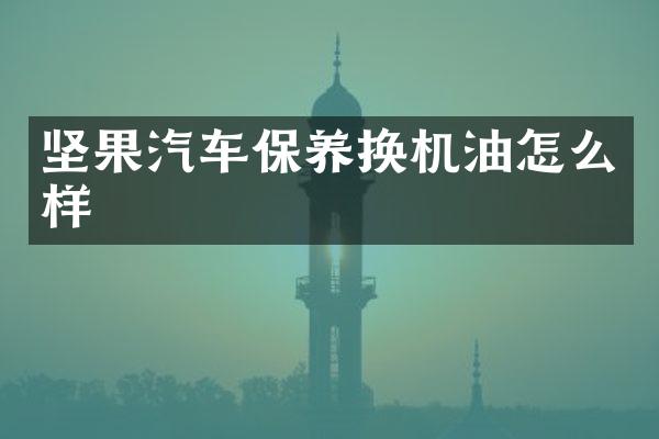 坚果汽车保养换机油怎么样