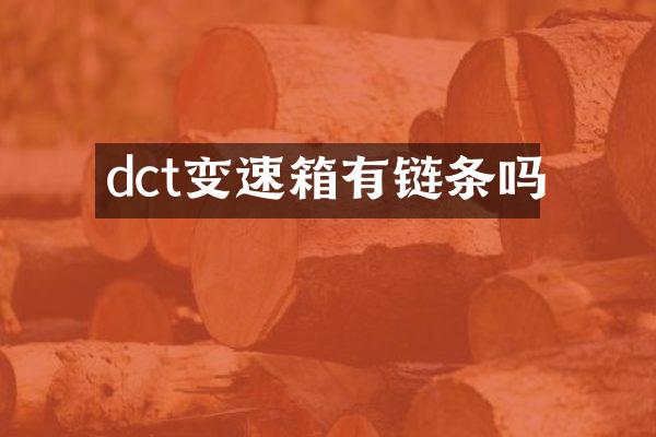 dct变速箱有链条吗