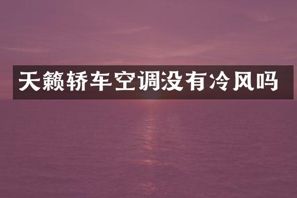 天籁轿车空调没有冷风吗
