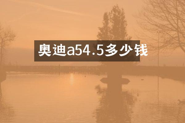 奥迪a54.5多少钱