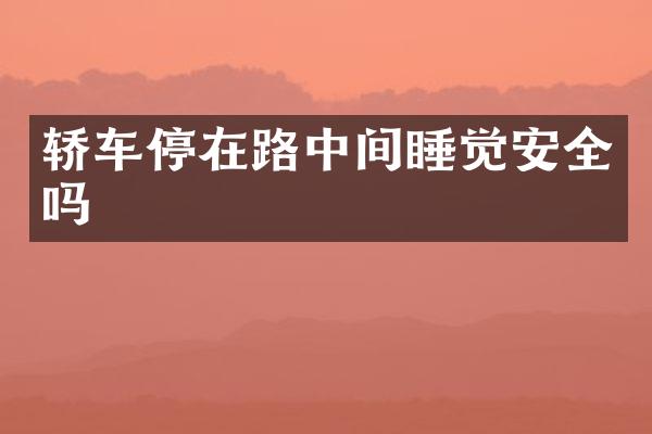 轿车停在路中间睡觉安全吗